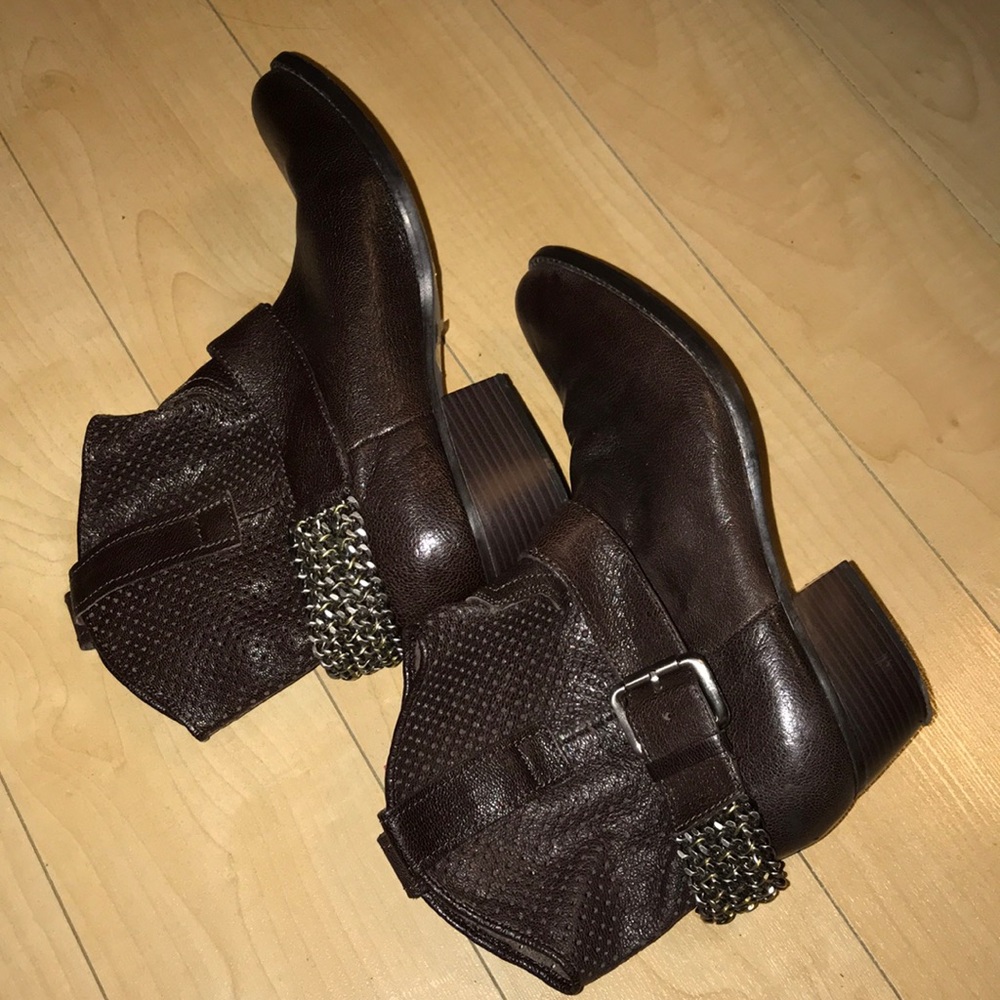 BCBGeneration Western Leather Cowgirl Ankle Boots